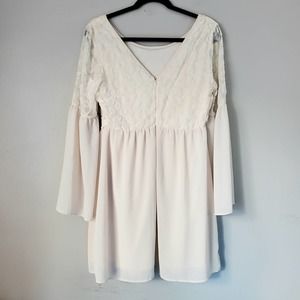 Flying Tomato velvet bell sleeve dress